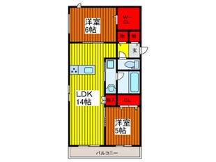 メゾンドパールの物件間取画像